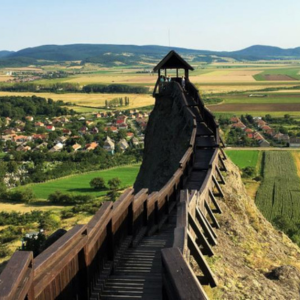 Boldogkőváralja Castle in the hills of Countryside Hungary