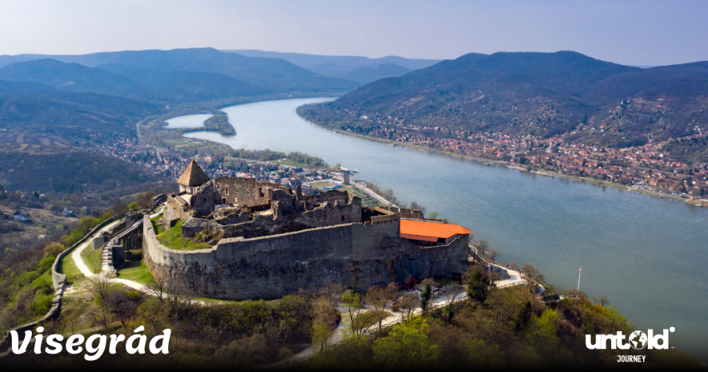 Visegrád Castle with panoramic view over the Danube Bend