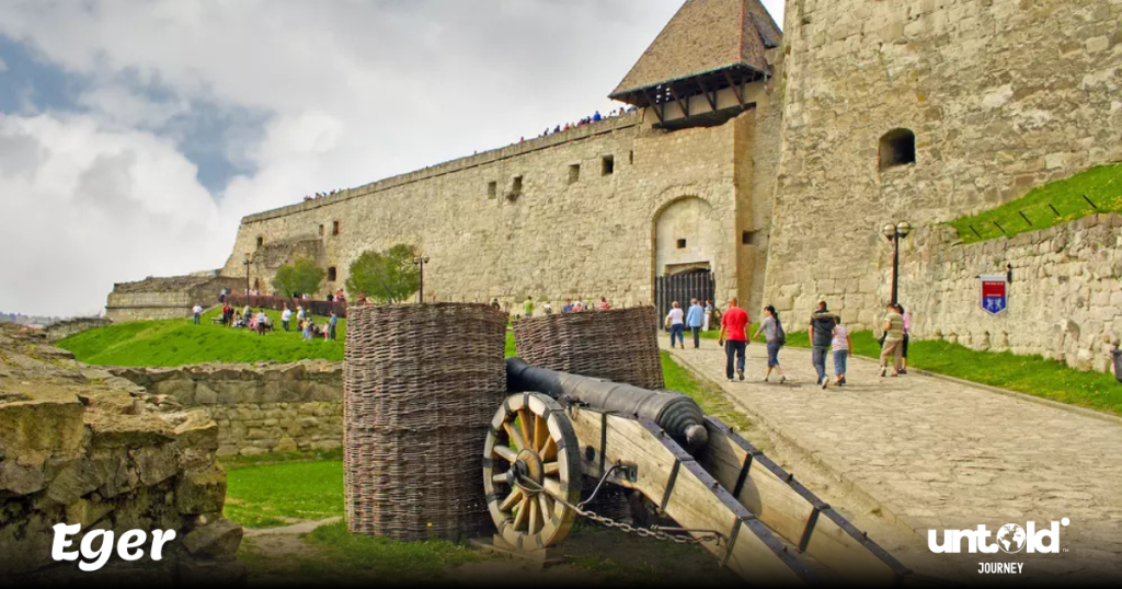 Eger Castle with cannon – history combined with wine tasting tours