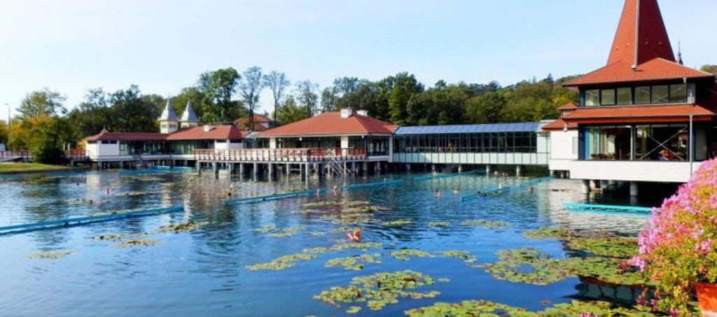 Hévíz Thermal Lake, the world’s largest biologically active natural thermal lake in Hungary.