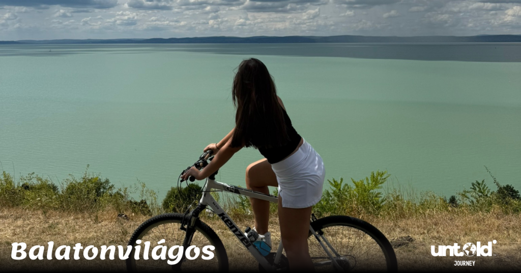 Cycling by Lake Balaton, Hungary