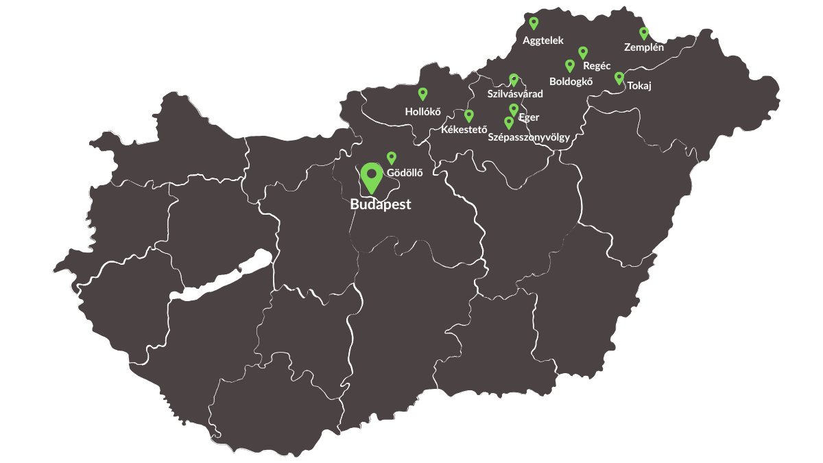 Illustrated map of Northern Hungary Tour
