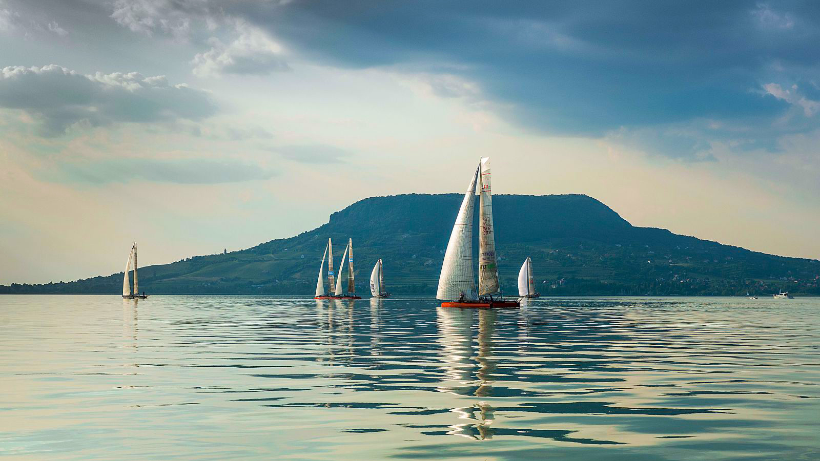 Sailing on Lake Balaton
